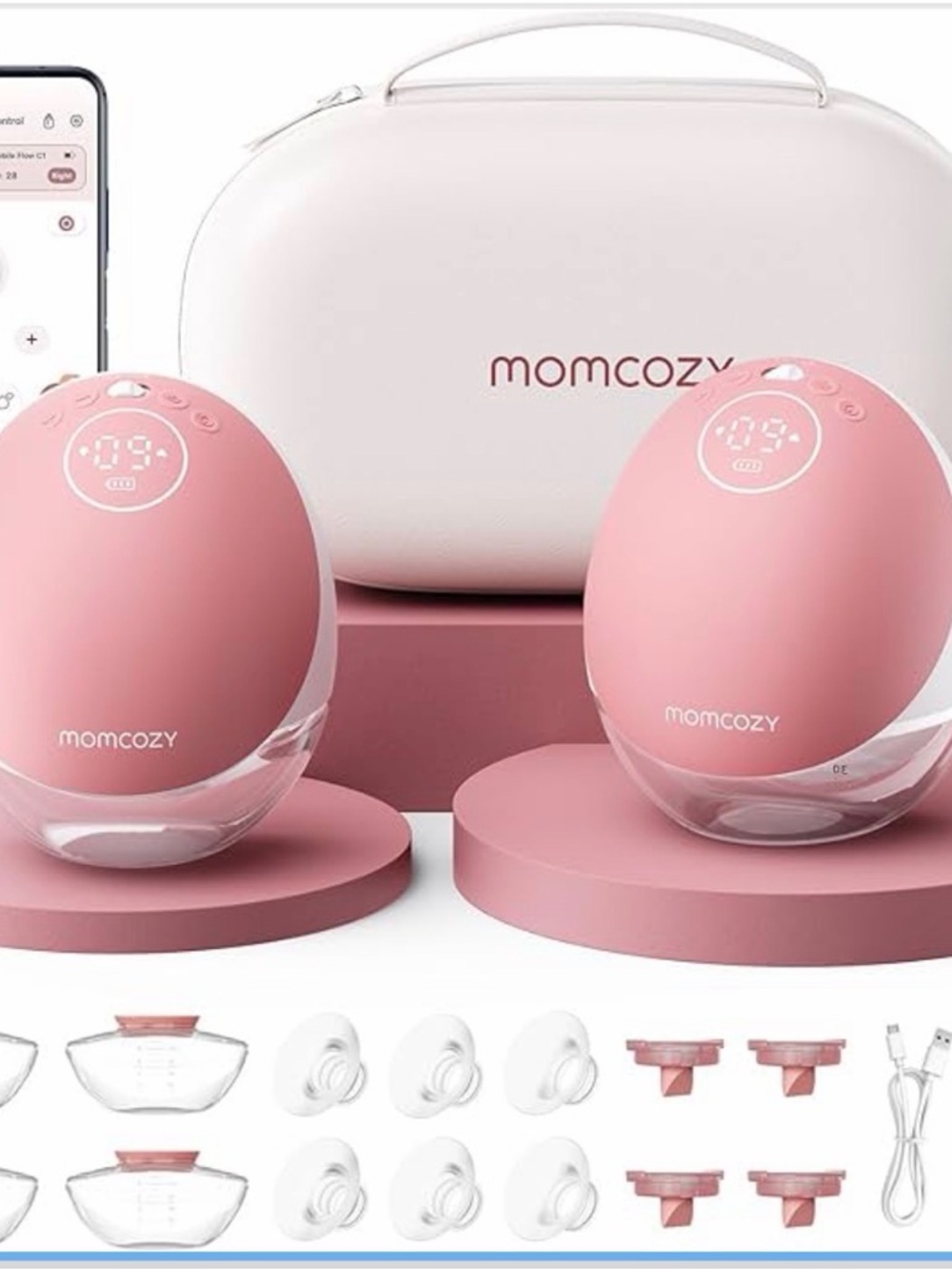 Momcozy Mobile Flow Hands-Free Breast Pump | M9